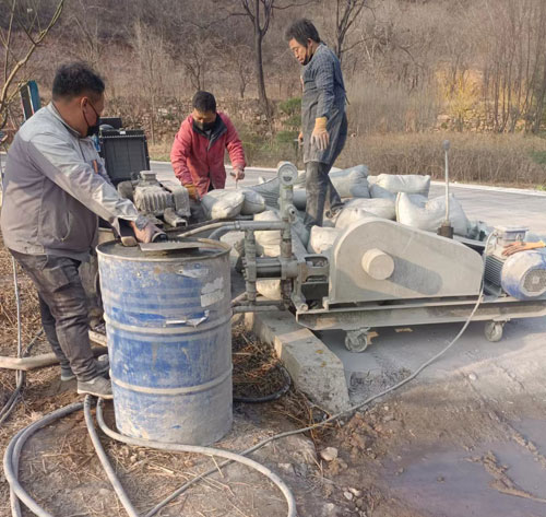 江源路面下沉注浆